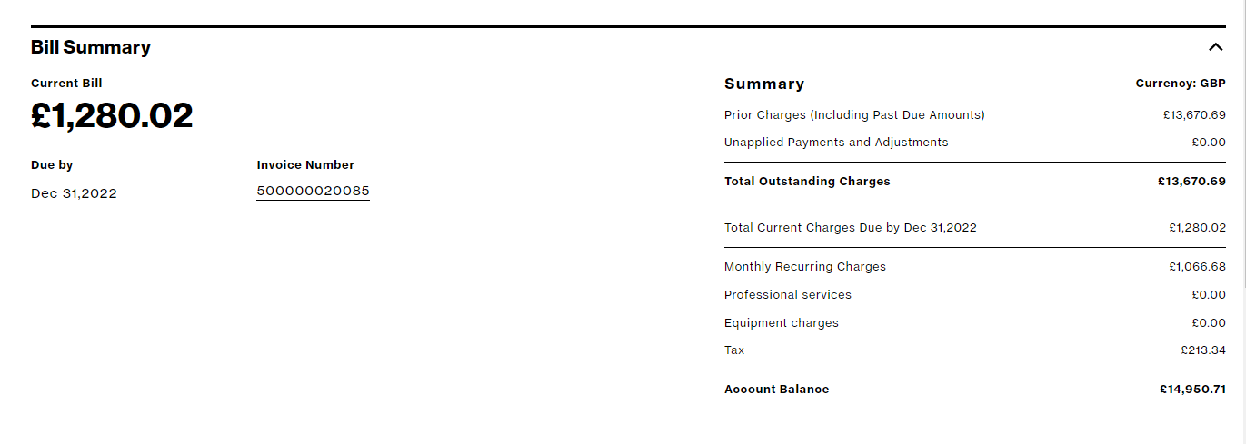 View Your Billing Information – Reveal Help Centre