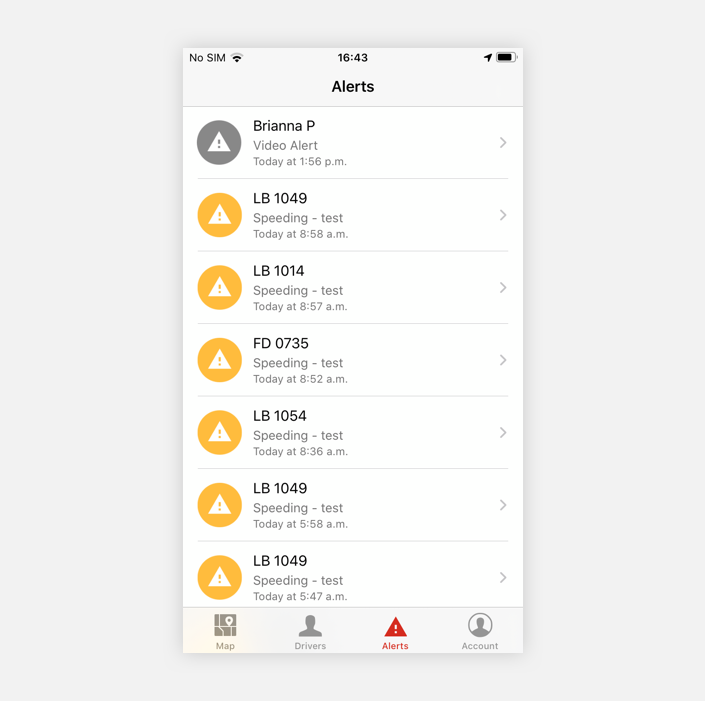 Alerts screen – Reveal help center