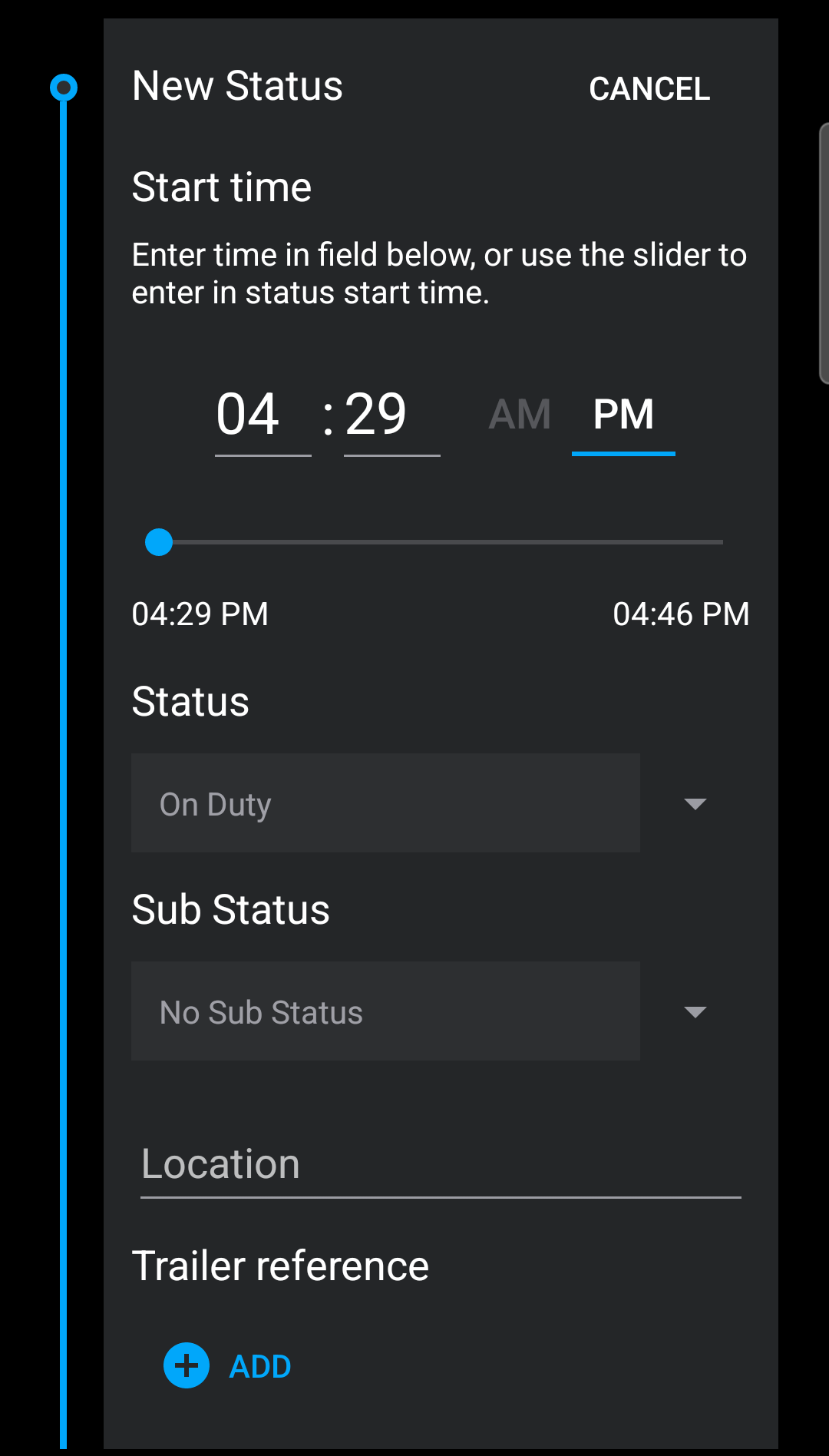 Edit your ELD logs or add a status to your logs – Reveal Help